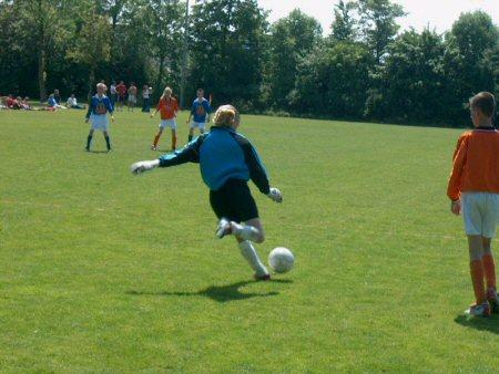 Eline in actie bij de Hugo Boys