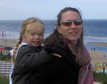 Wendy en Rene op het strand in Zandvoort